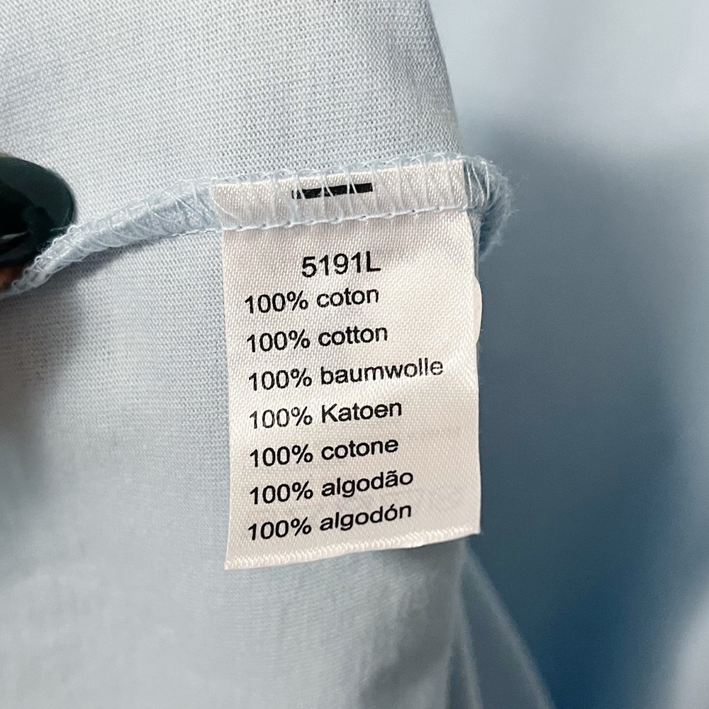 Lacoste Men's Size 8 XXXL Cotton Short Sleeve Tee Shirt Light Blue - Picture 8 of 9